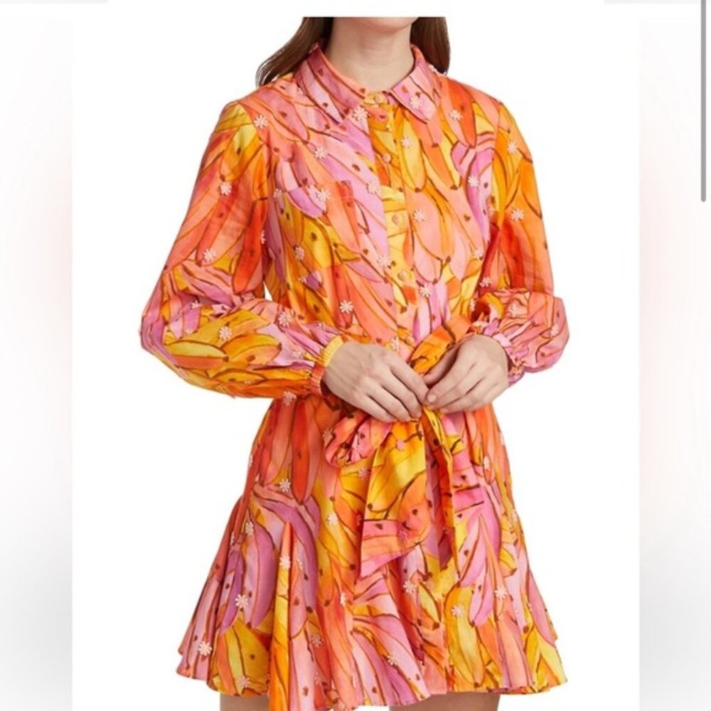 Farm Rio Pink Ombré Bananas mini dress - Picture 2 of 6